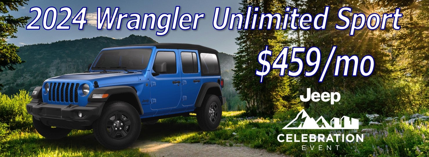 2024 Wrangler Unlimited Sport $459/mo